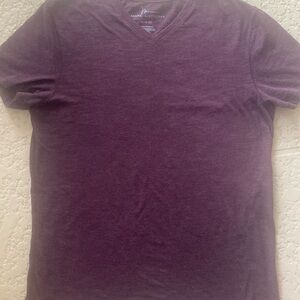 Marc Anthony Burgundy Slim Fit V Neck T Shirt size Large